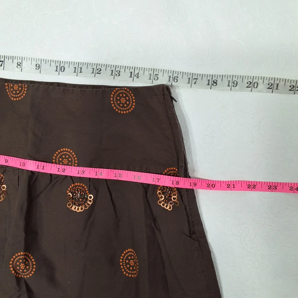 Old Navy sequin brown skirt size 6